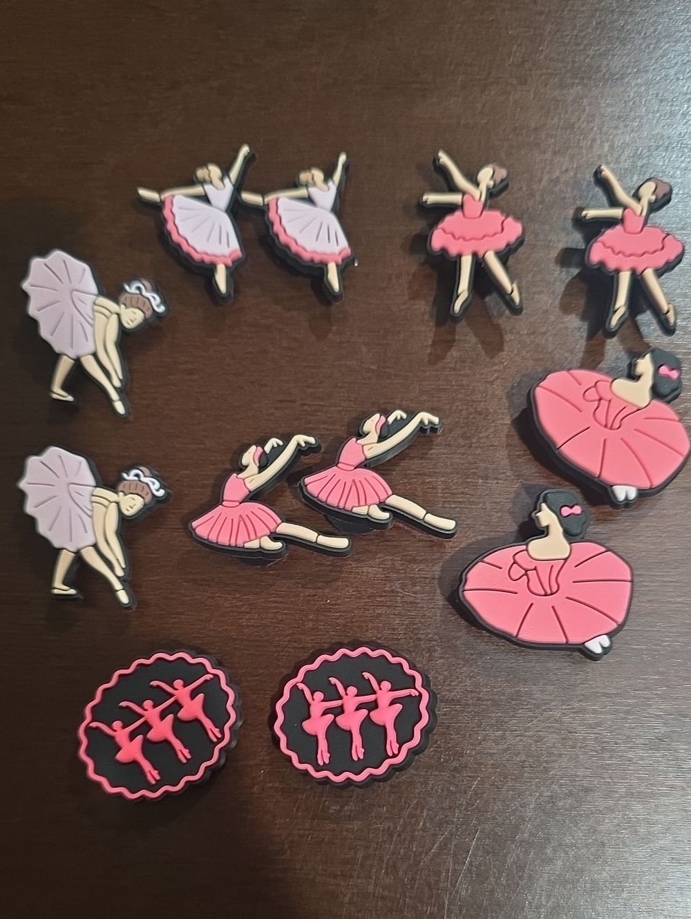 12 Pc. Ballerina Shoe Charms